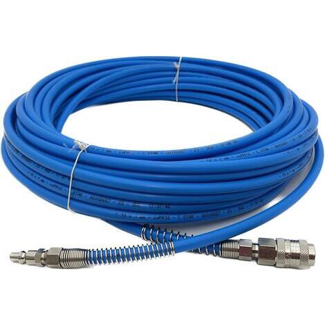 Tubo aria compressa COPA 12 C Star 10x8x1 mm rotolo da 25 mt in poliuretano azzurro completo di raccordi (innesto Italia)